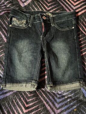 Almost Famous Black Denim Shorts